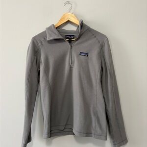 Patagonia Classic Gray Fleece Zip Pullover